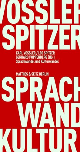 Stock image for Sprachwandel und Kulturwandel for sale by GreatBookPrices