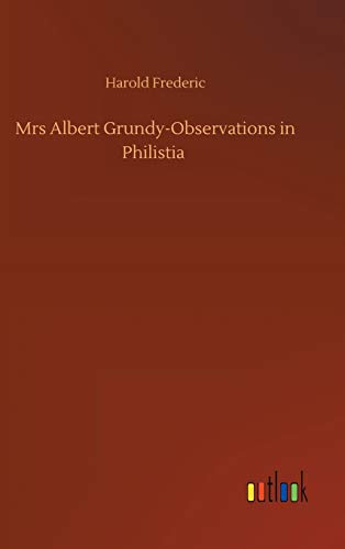 Stock image for Mrs Albert Grundy-Observations in Philistia for sale by Lucky's Textbooks