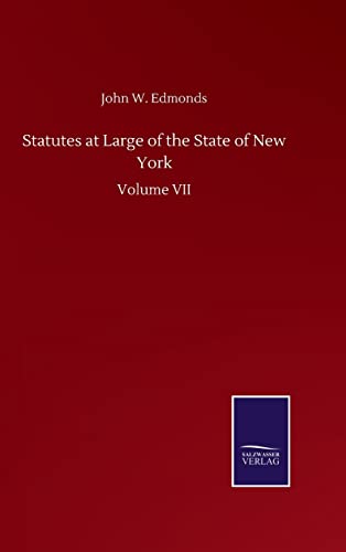 Beispielbild fr Statutes at Large of the State of New York : Volume VII zum Verkauf von Buchpark