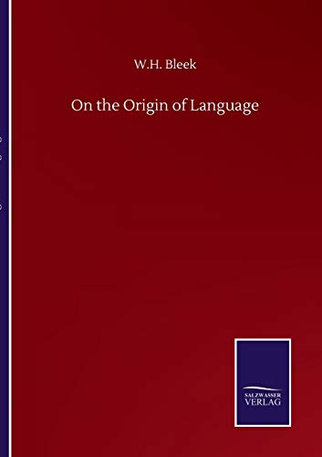 Imagen de archivo de On the Origin of Language a la venta por Chiron Media