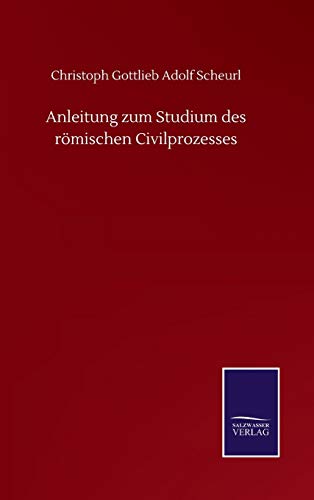 Stock image for Anleitung zum Studium des r mischen Civilprozesses for sale by WorldofBooks