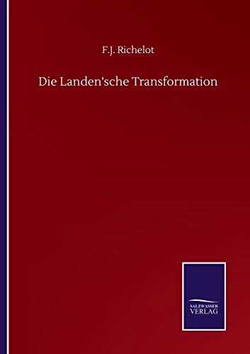 Imagen de archivo de Die Landen'sche Transformation a la venta por Chiron Media