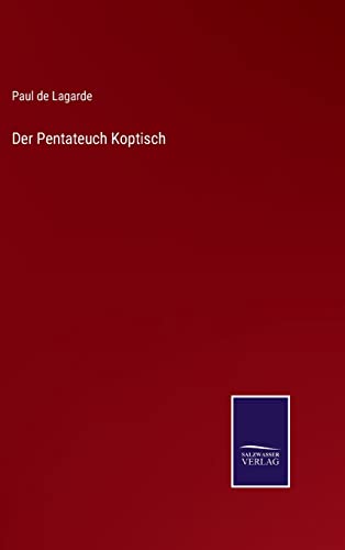 9783752525892: Der Pentateuch Koptisch (German Edition)