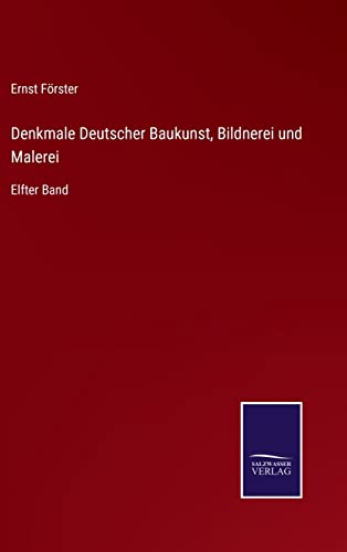 Beispielbild fr Denkmale Deutscher Baukunst, Bildnerei und Malerei: Elfter Band zum Verkauf von medimops
