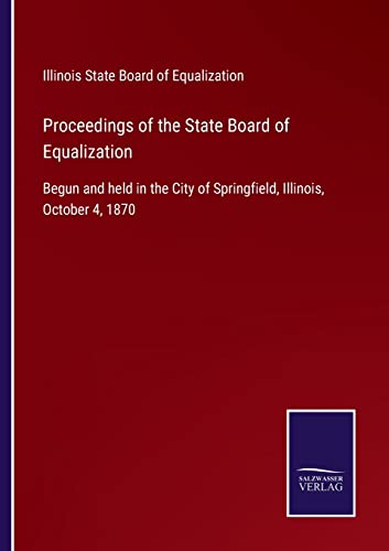 Stock image for Proceedings of the State Board of Equalization for sale by PBShop.store US