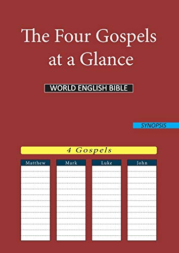 Imagen de archivo de The Four Gospels at a Glance World English Bible a la venta por PBShop.store US