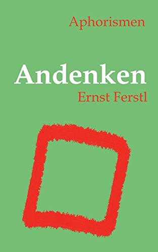 Beispielbild fr Andenken: Aphorismen (German Edition) zum Verkauf von Books From California