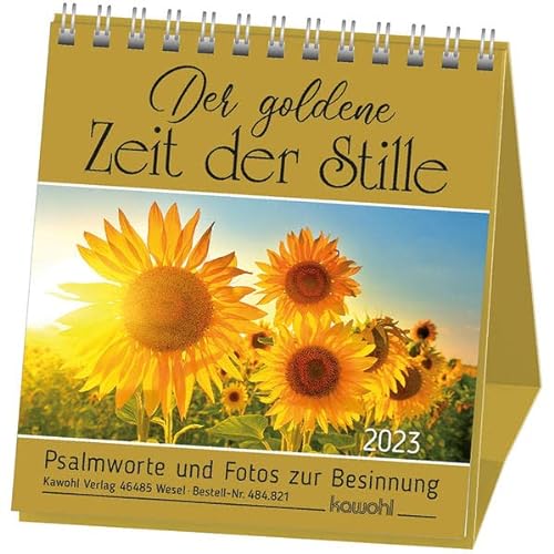 Beispielbild fr Der goldene Zeit der Stille 2023: Kalender mit Psalmworten und Fotos zur Besinnung zum Verkauf von medimops