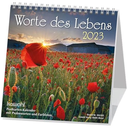 Beispielbild fr Worte des Lebens 2023: Postkarten-Kalender mit Farbfotos und Psalmworten zum Verkauf von medimops