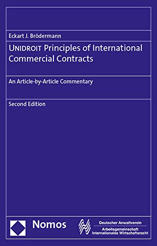 Stock image for Unidroit Principles of International Commercial Contracts: An Article-By-Article Commentary for sale by Revaluation Books