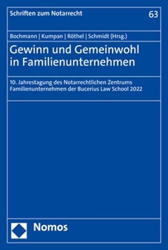 Stock image for Gewinn und Gemeinwohl in Familienunternehmen for sale by GreatBookPrices