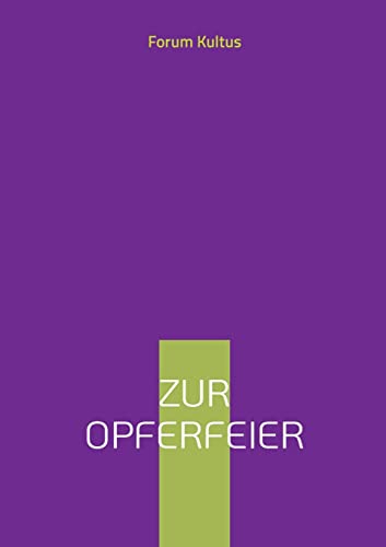 Stock image for Zur Opferfeier for sale by PBShop.store US