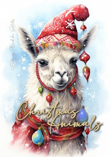 9783758407659: Christmas Animals Coloring Book for Adults: Christmas Coloring Book for Adults | Christmas Grayscale Coloring Book for Adults Animals| Winter Coloring ... Christmas 64 p (3) (Winter Coloring Books)