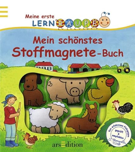 9783760734439: Meine erste Lernraupe: Mein schnstes Stoffmagnete-Buch
