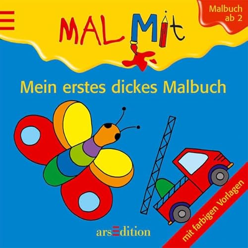 9783760748627: Mein erstes dickes Malbuch: Mit farbigen Vorlagen