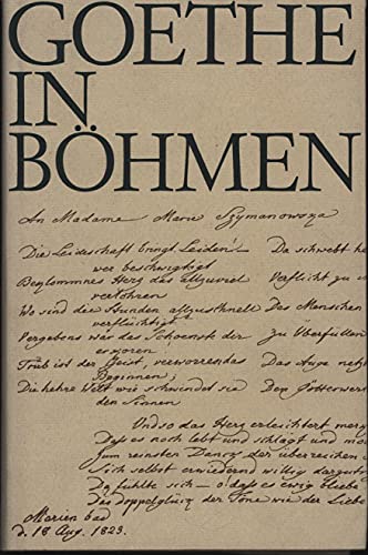 Goethe in Böhmen. Dargestellt von Johannes Urzidil. - Urzidil, Johannes