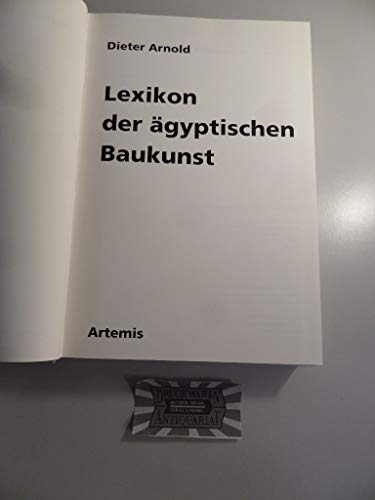 Lexikon der ägyptischen Baukunst.