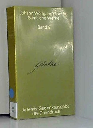 Beispielbild fr Goethe, Johann Wolfgang von: Smtliche Werke; Teil: Bd. 2., Smtliche Gedichte : Teil 2, Gedichte aus dem Nachlass. [Einf. u. Textberwachung von Emil Staiger. Vorbereitet von Hellmuth Frhr. von Maltzahn] zum Verkauf von Versandantiquariat Schfer