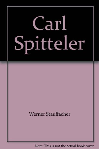 9783760827650: Carl Spitteler