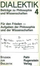 9783760906843: Fr den Frieden. Aufgaben der Philosophie und der Wissenschaften, Bd 4