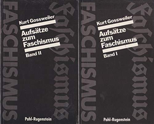 Stock image for Aufsätze zum Faschismus. Band I und II for sale by WorldofBooks