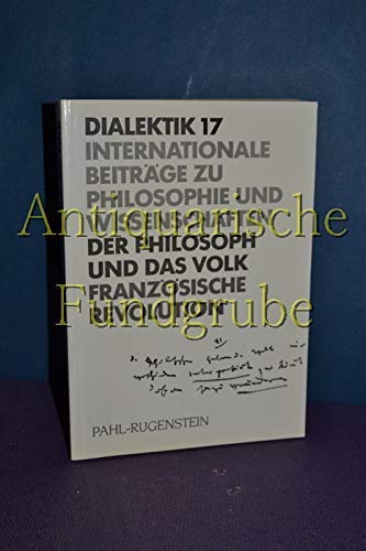 9783760912912: Dialektik 17. Die Philosophie und das Volk. 200 Jahre Franzsische Revolution.