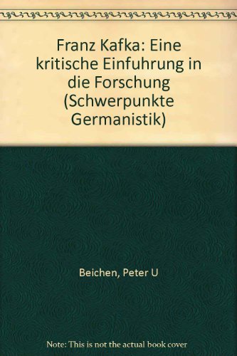 Imagen de archivo de Franz Kafka. Eine kritische Einfuehrung in die Forschung a la venta por German Book Center N.A. Inc.