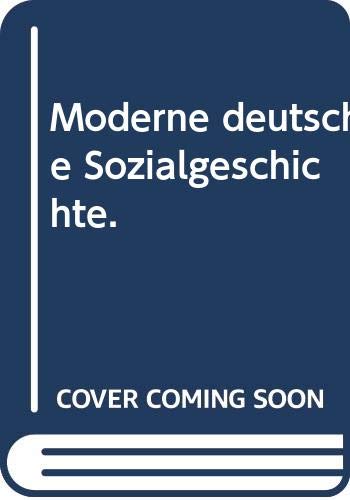 9783761072387: Moderne deutsche Sozialgeschichte.