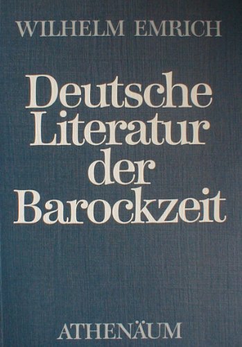 Beispielbild fr Deutsche Literatur der Barockzeit zum Verkauf von medimops