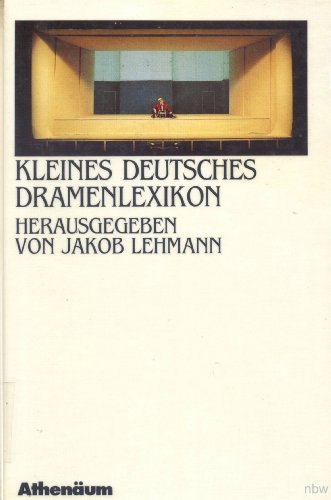 9783761082775: Kleines deutsches Dramenlexikon