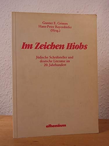 9783761083048: Im Zeichen Hiobs: Jdische Schriftsteller und deutsche Literatur im 20. Jahrhundert