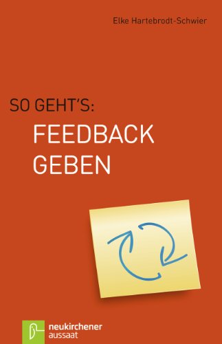 Imagen de archivo de So geht's: Feedback geben a la venta por GF Books, Inc.