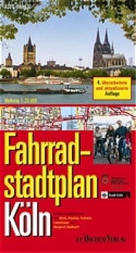 Stock image for Fahrrad - Stadtplan Kln 1 : 20 000. Faltkarte mit Beiheft. Innenstadtkarte 1 : 10 000 for sale by medimops