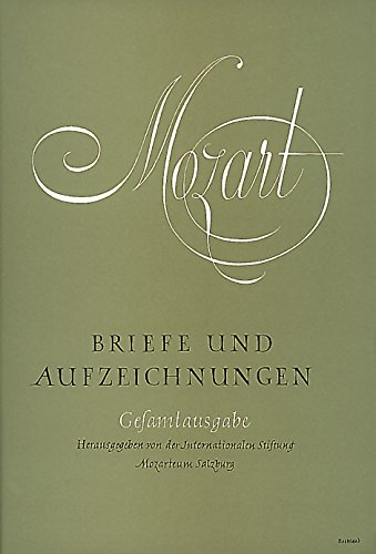 9783761801437: Briefe und Aufzeichnungen. Band 1-4 (Mozrat Briefe und Aufzeichnungen)