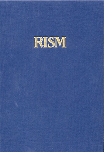 9783761802281: Int Quellenlexikon der Musik (RISM) Serie A/1.-1: Einzeldrucke Vor 1800, Bd 1: Aarts -Byrd