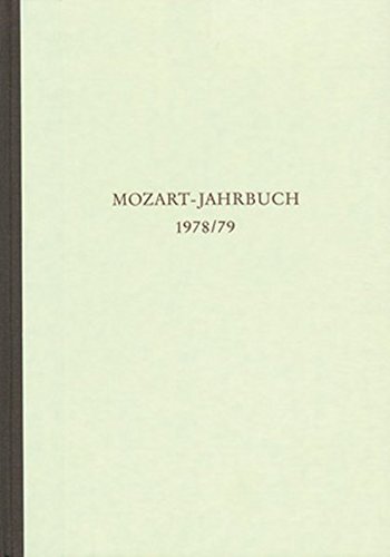9783761806111: Mozart-Jahrbuch 1978/79 - Books on Music - Book