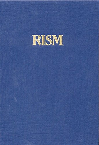 Beispielbild fr Int Quellenlexikon der Musik (RISM) Serie C. Bd 1: Band 1: Canada and the United States zum Verkauf von Ammareal