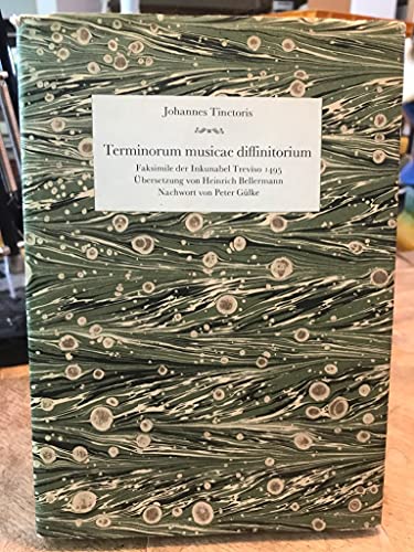 9783761807071: Terminorum musicae diffinitorium: Faksimile der Inkunabel Treviso 1495 (Documenta musicologica) (German Edition)