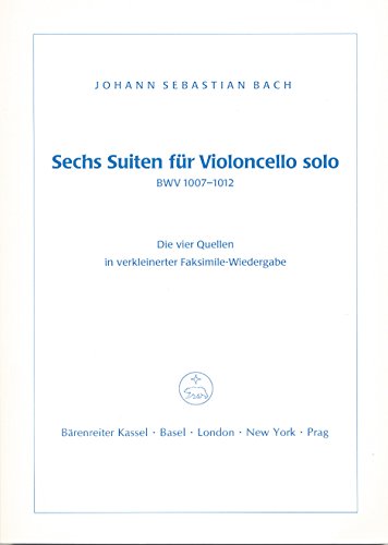 Six Suites for Violoncello Solo BWV 1007-1012 (Johann Sebastian Bach, The Complete Works) (German Edition) (9783761810446) by Johann Sebastian Bach