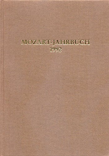 Beispielbild fr Mozart-Jahrbuch / Mozart-Jahrbuch 1992 zum Verkauf von Buchpark