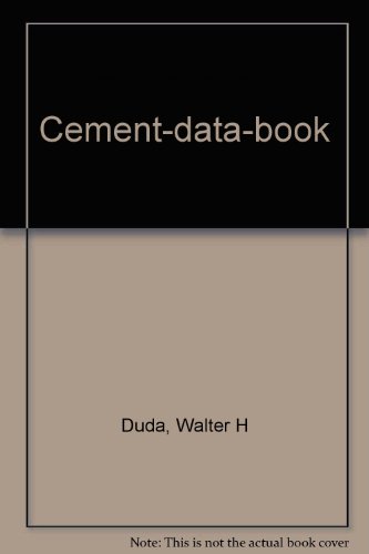9783762508342: Cement Data Book - ZVAB - Duda, W.H.: 3762508348