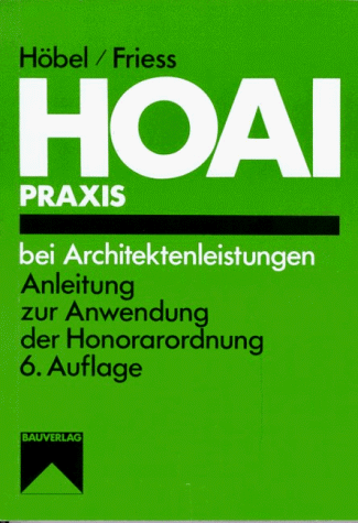 Beispielbild fr HOAI-Praxis bei Architektenleistungen zum Verkauf von Buchpark