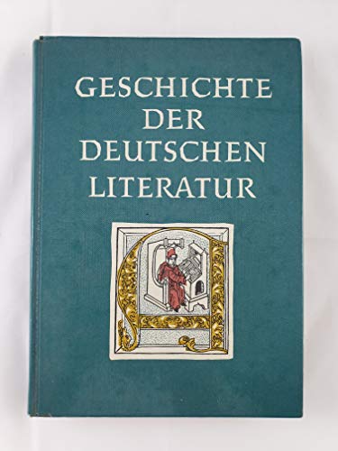 Beispielbild fr Geschichte der deutschen Literatur zum Verkauf von medimops