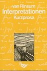 Beispielbild fr Interpretationen: Kurzprosa zum Verkauf von Versandantiquariat Felix Mcke