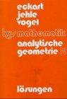 Beispielbild fr bsv mathematik: Analytische Geometrie: Analytische Geometrie N, Lsungen zum Verkauf von medimops