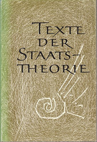 Stock image for Texte der Staatstheorie for sale by medimops