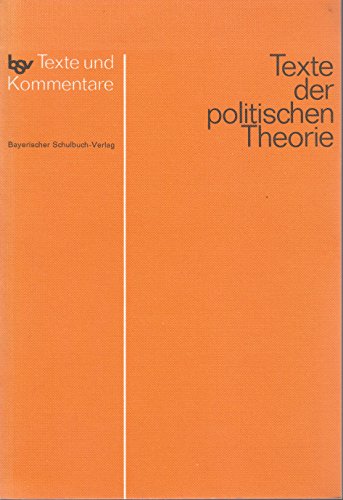 Beispielbild fr Texte der politischen Theorie. Textband zum Verkauf von medimops