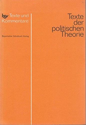 9783762770060: Texte der politischen Theorie. Textband