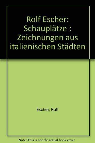 Imagen de archivo de Schaupltze. Zeichnungen aus italienischen Stdten. Herausgegeben von Hans und Margret Redies. Mit Texten von Walter Jens und Hubertus Froning. a la venta por Antiquariat im Lenninger Tal