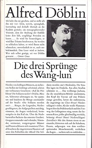 Imagen de archivo de Die drei Sprnge des Wang-lun - Chinesischer Roman (mit einem Aufsatz von Gnter Grass ber "Seinen Lehrer Alfred Dblin") a la venta por ACADEMIA Antiquariat an der Universitt